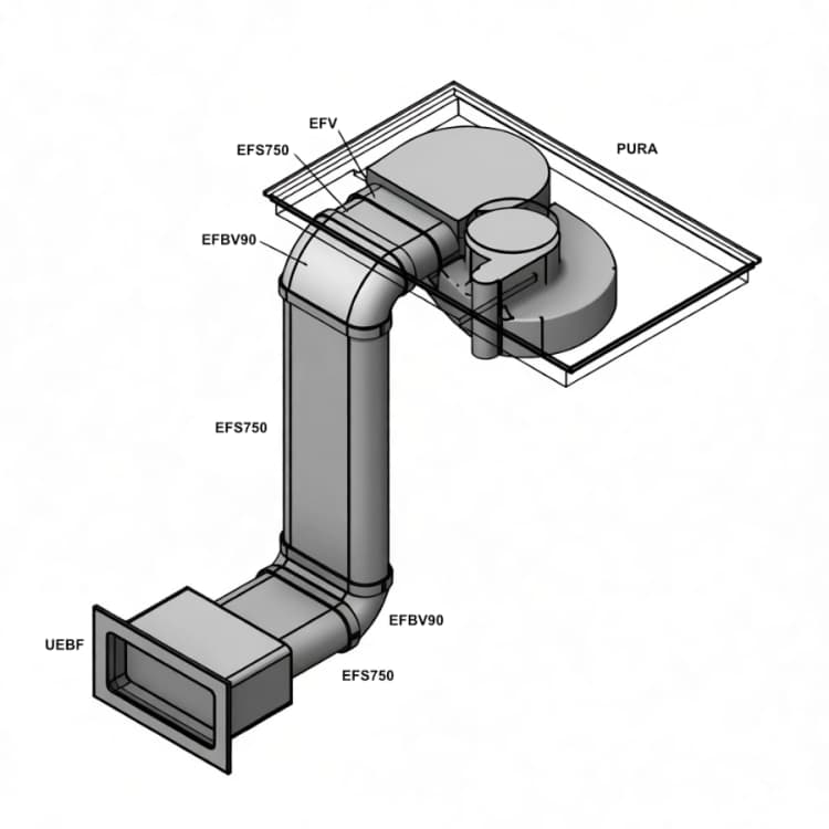 BORA EcoTube: Rörpaket 2 (Platt)
