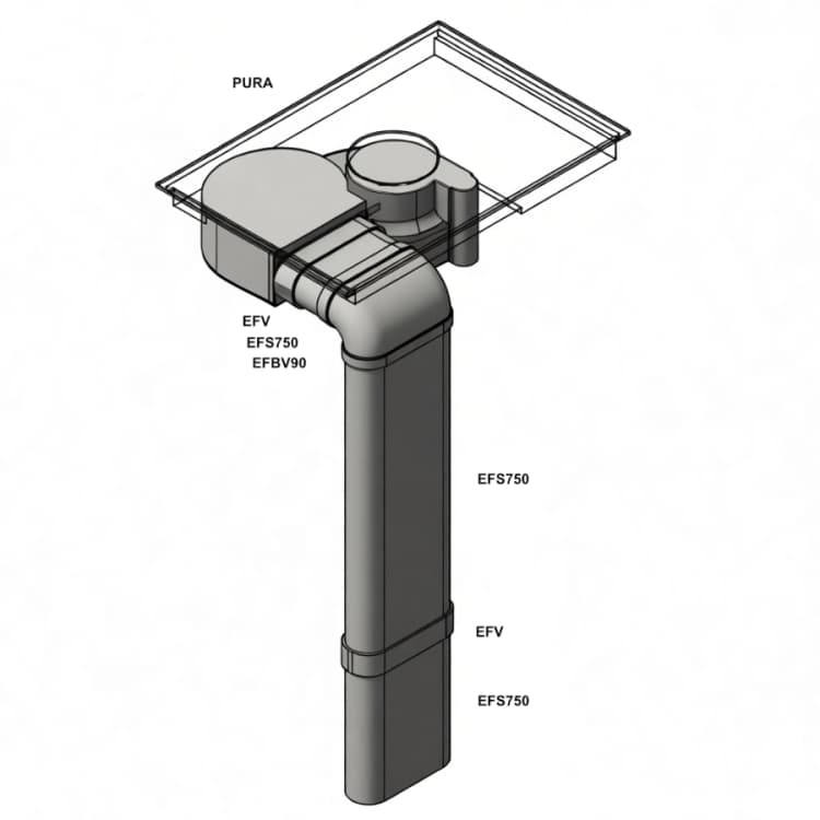 BORA EcoTube: Rörpaket 4 (Platt)