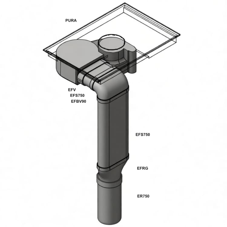 BORA EcoTube: Rörpaket 4 (Rund)